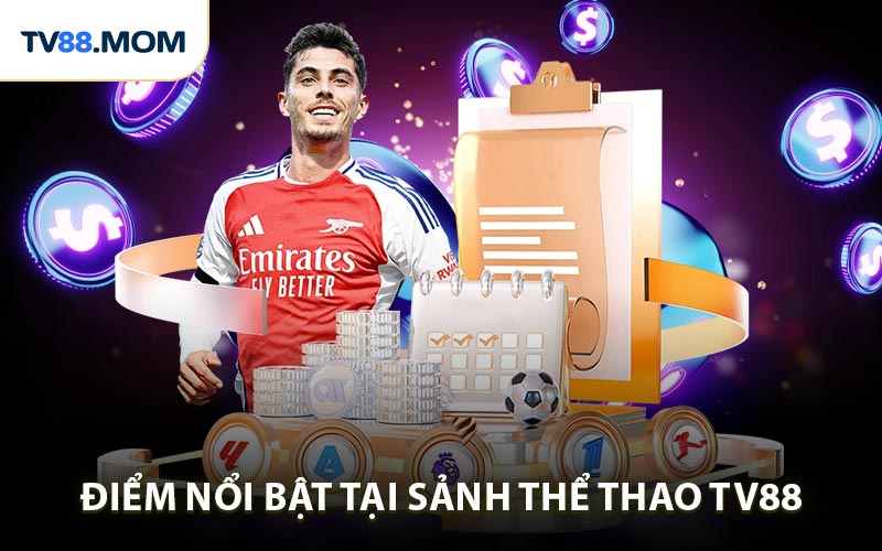 Những điểm nổi bật tại sảnh thể thao TV88